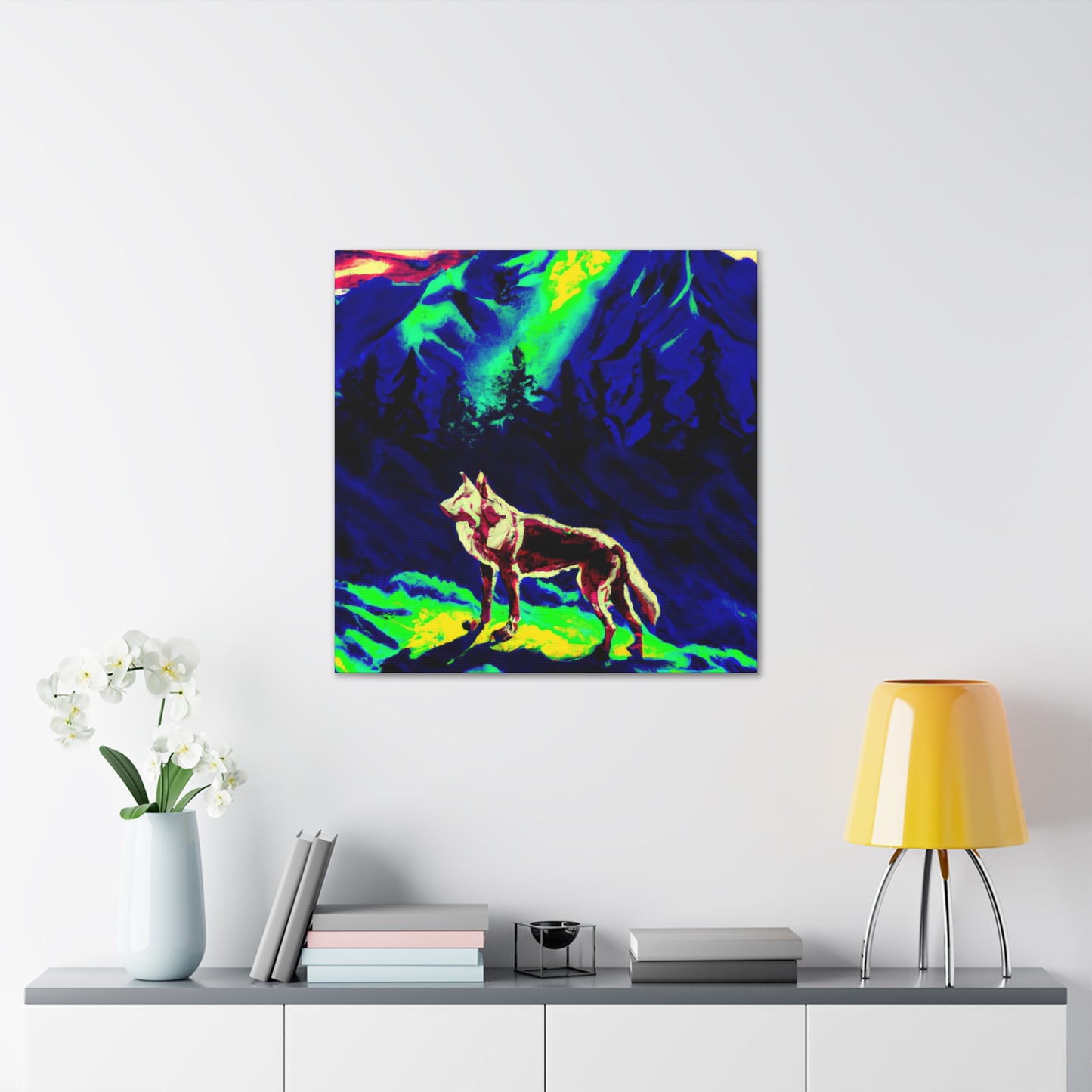 "Wolf Pop Masterpiece" - Canvas