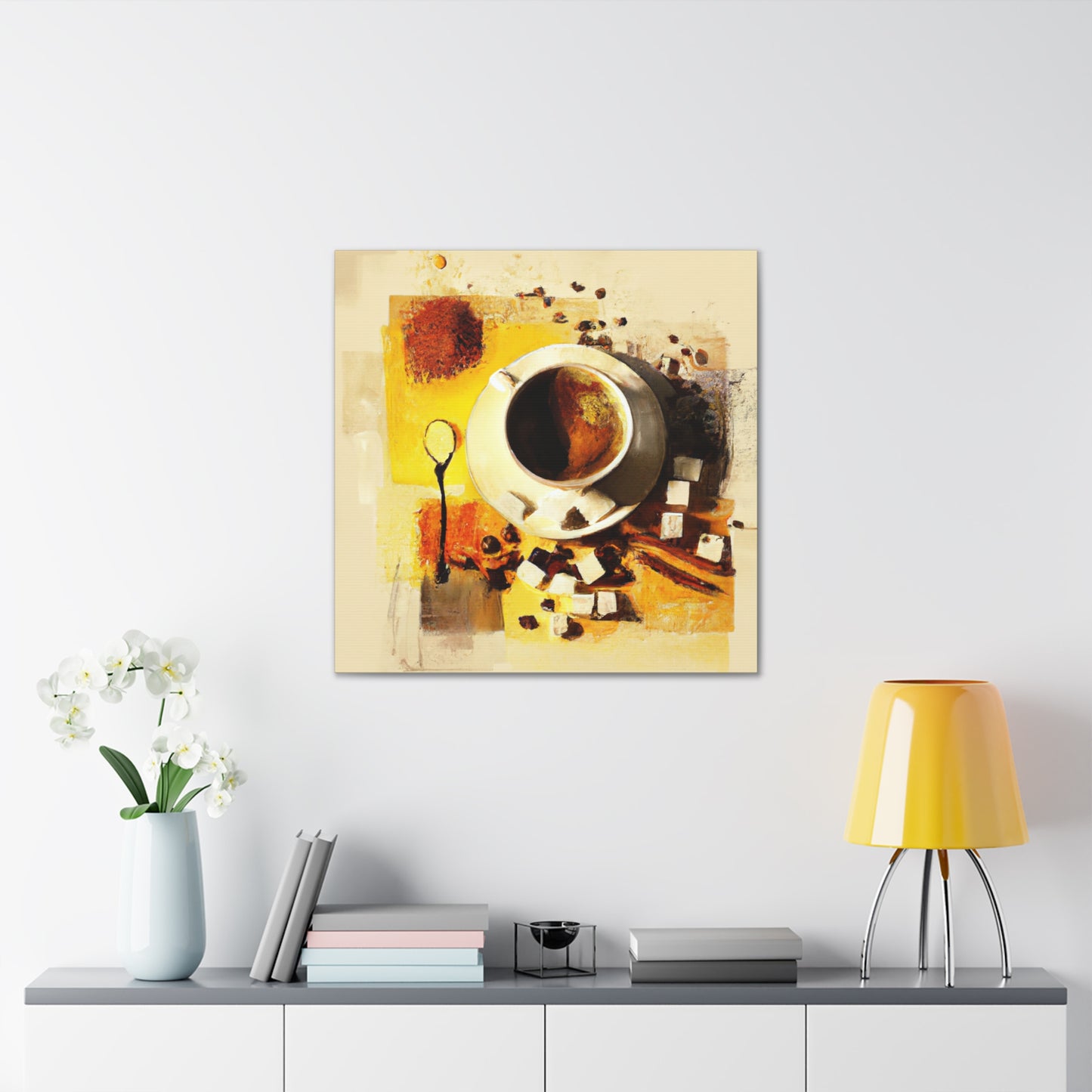 Coffee Time Reflection - Canvas