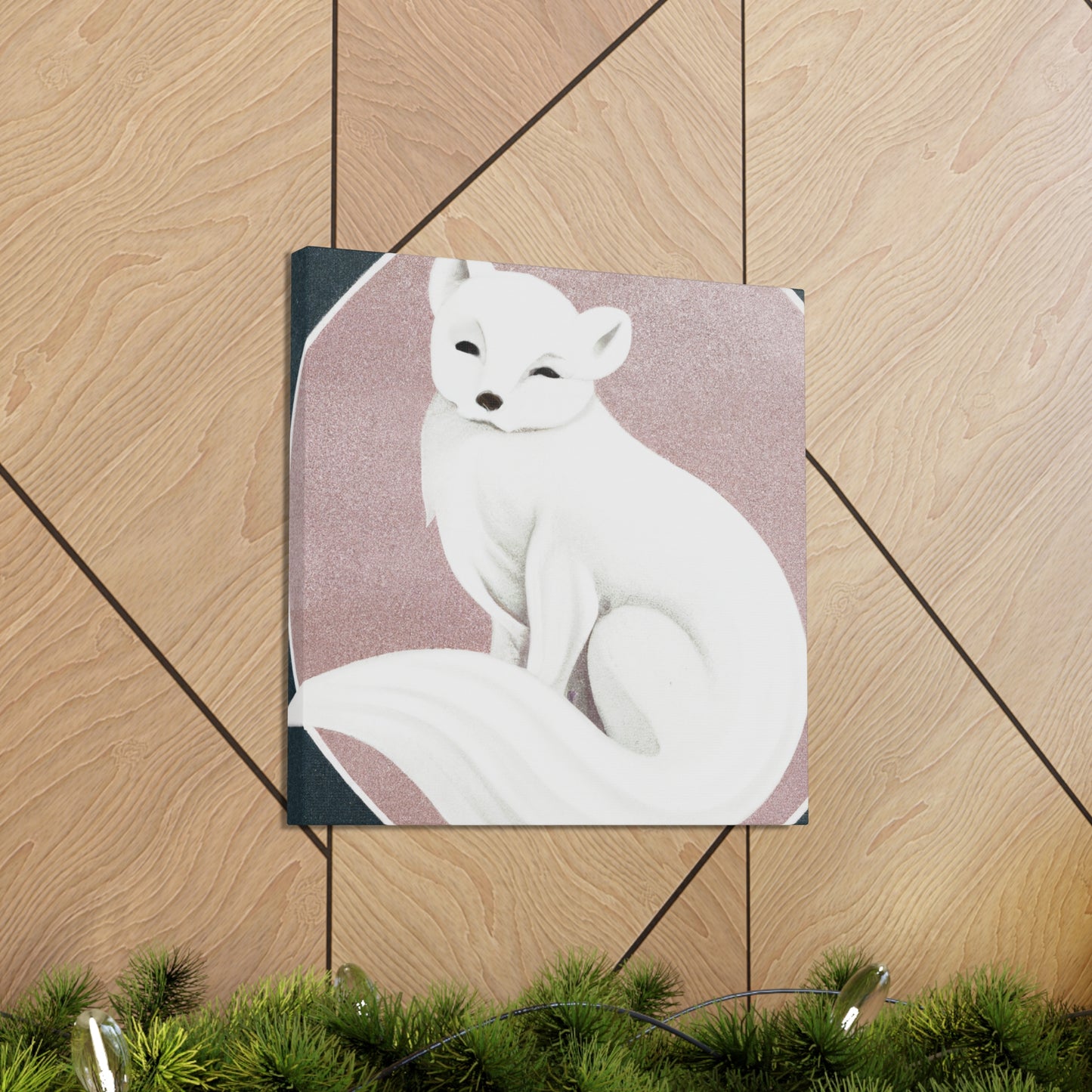 "Arctic Fox in Snow" - Canvas