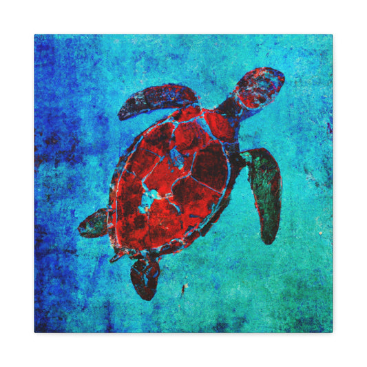 "Sea Turtle in Fauvism" - Canvas