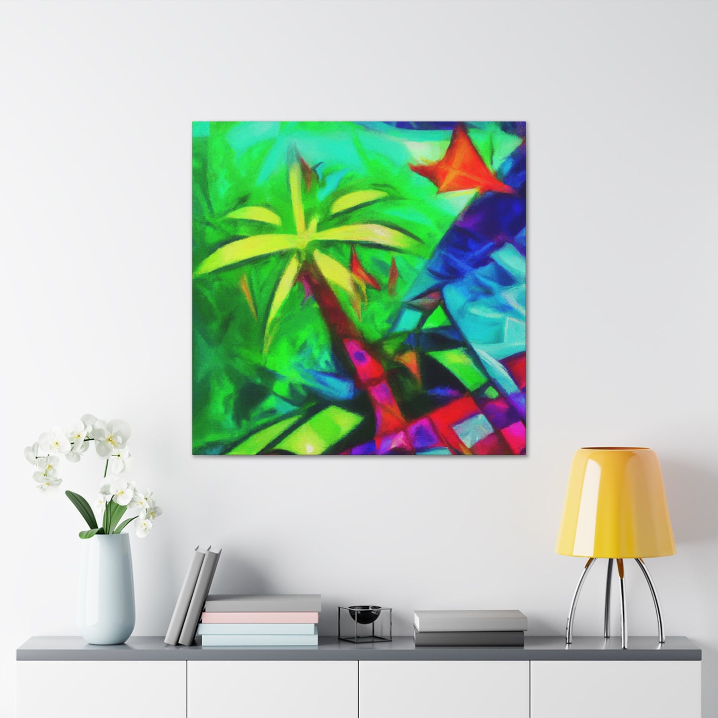 Palm Tree in Bloom - Canvas