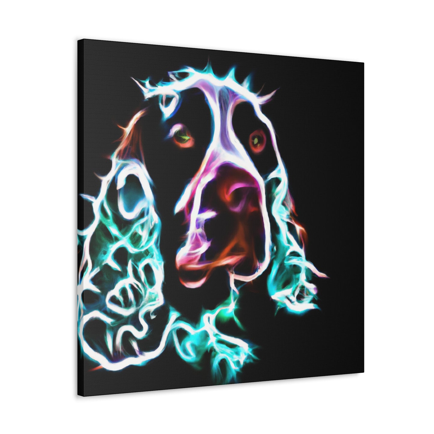 "Joyful English Springer Spaniel" - Canvas