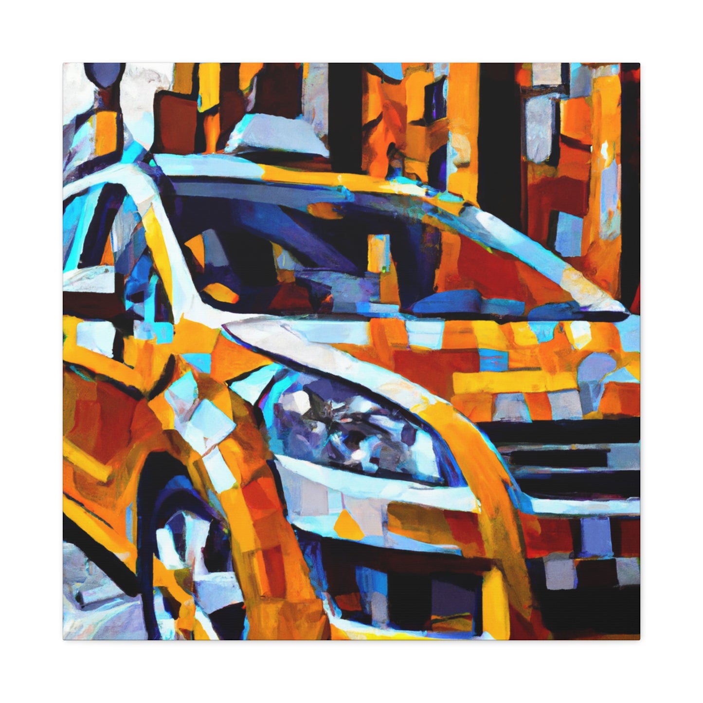 "Taxi On the Move" - Canvas