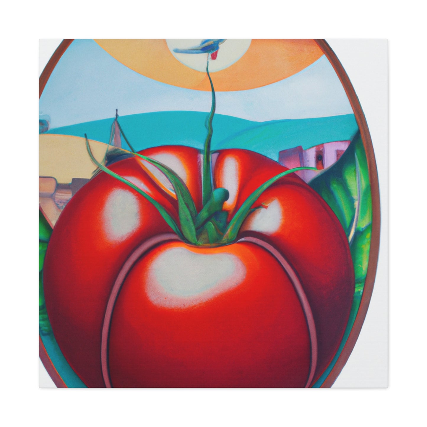 "Tomato Garden Bouquet" - Canvas