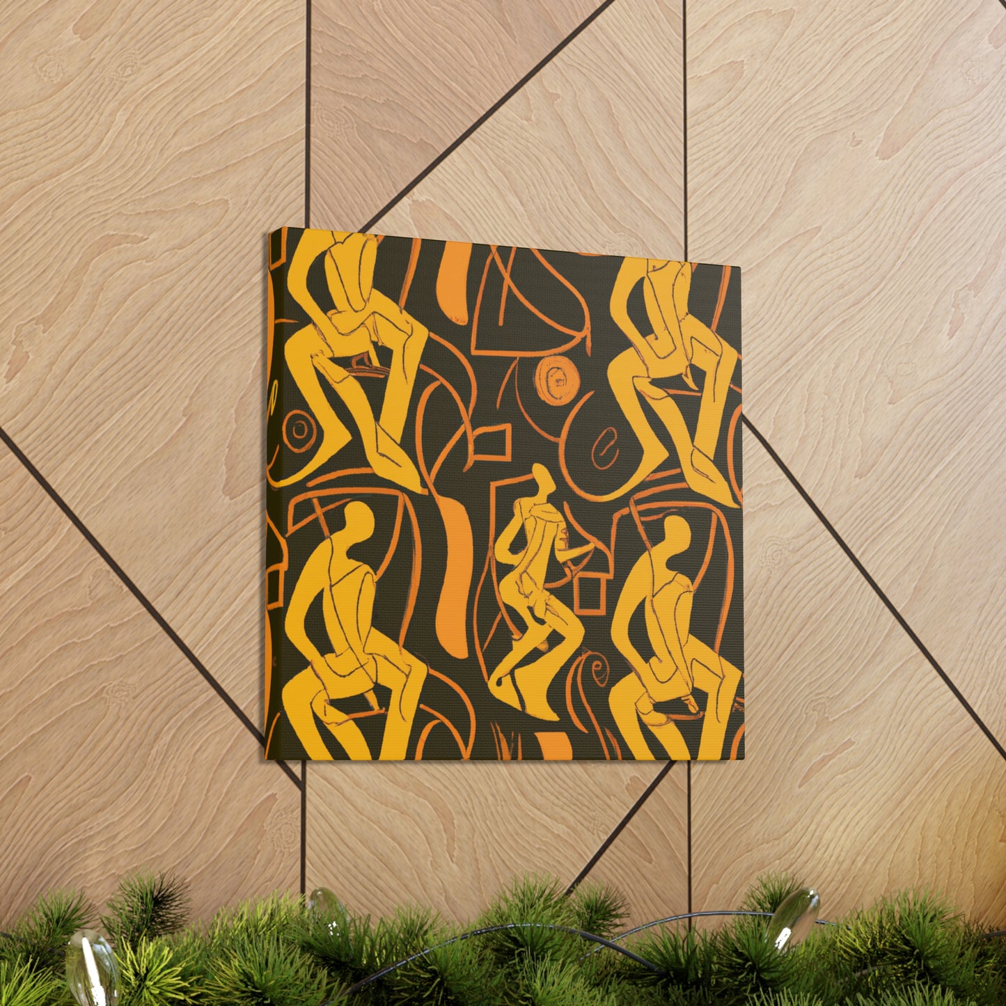 Basketball in Art Deco - Canvas