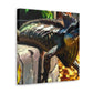 Frilled Lizard Mosaic - Canvas