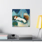 "Otter in Abstract Blur" - Canvas