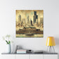 "Seattle's Clockwork Skyline" - Canvas