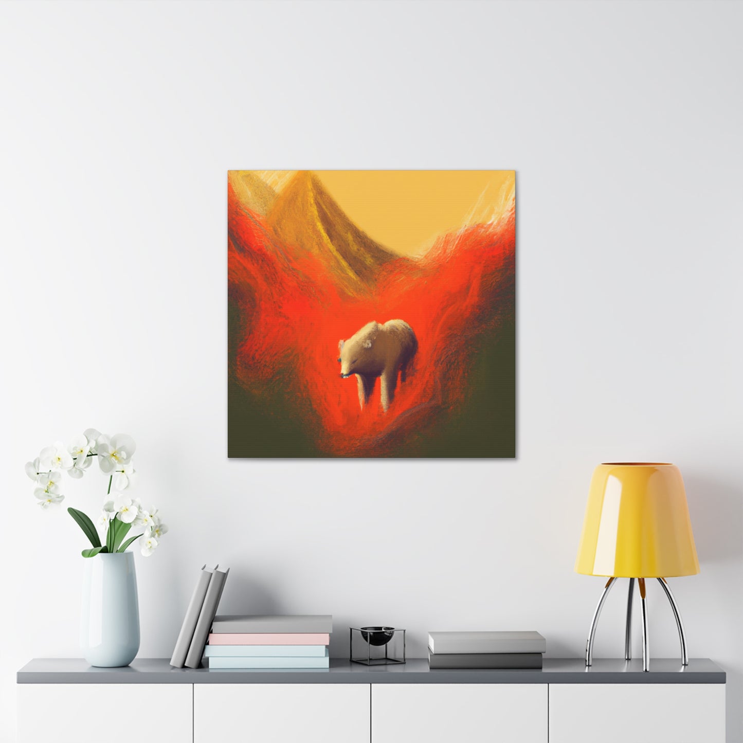 Grizzly in Wilderness - Canvas