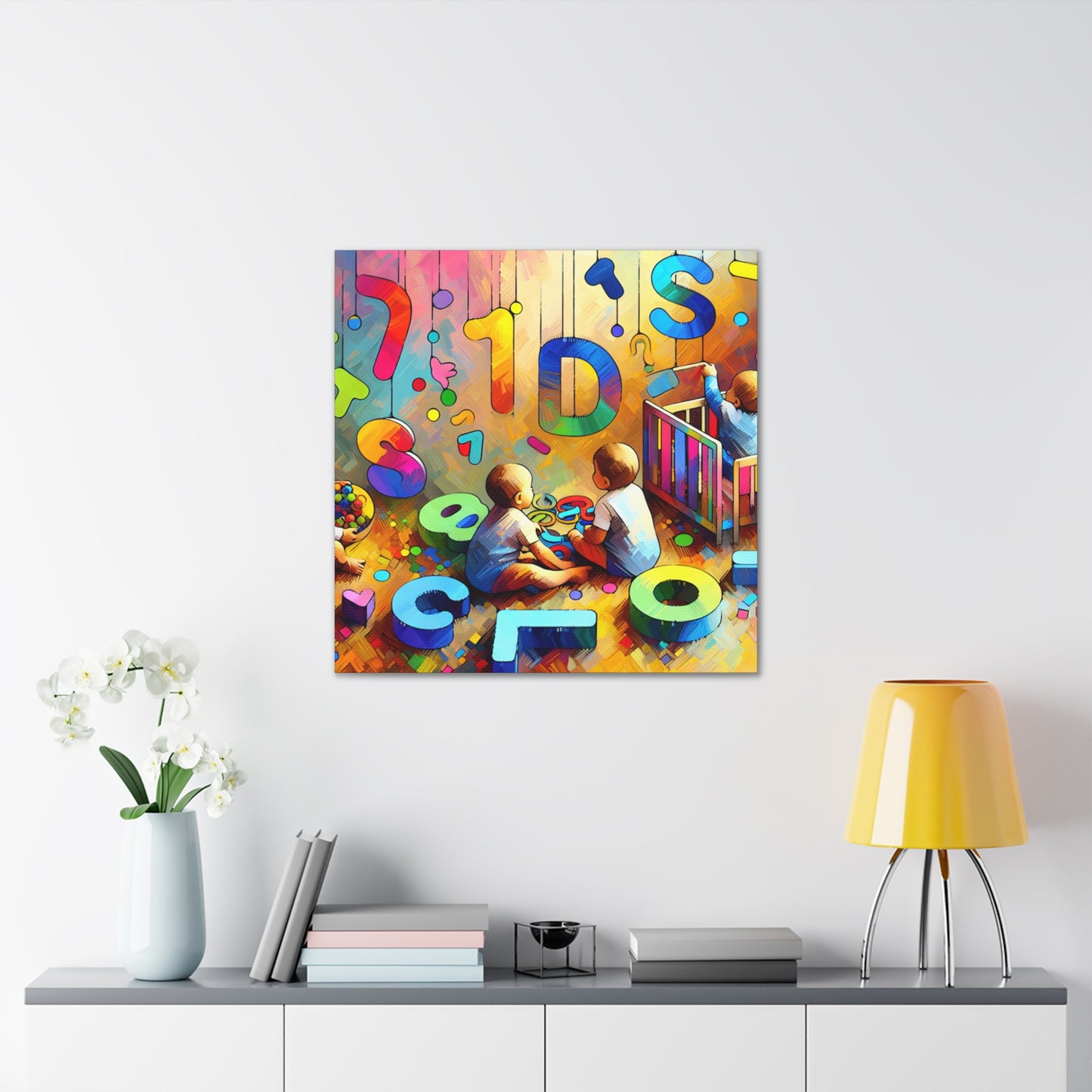 "Vivid Linguistic Symphony" - Canvas