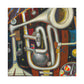 "Brassy Surreal Trumpet" - Canvas