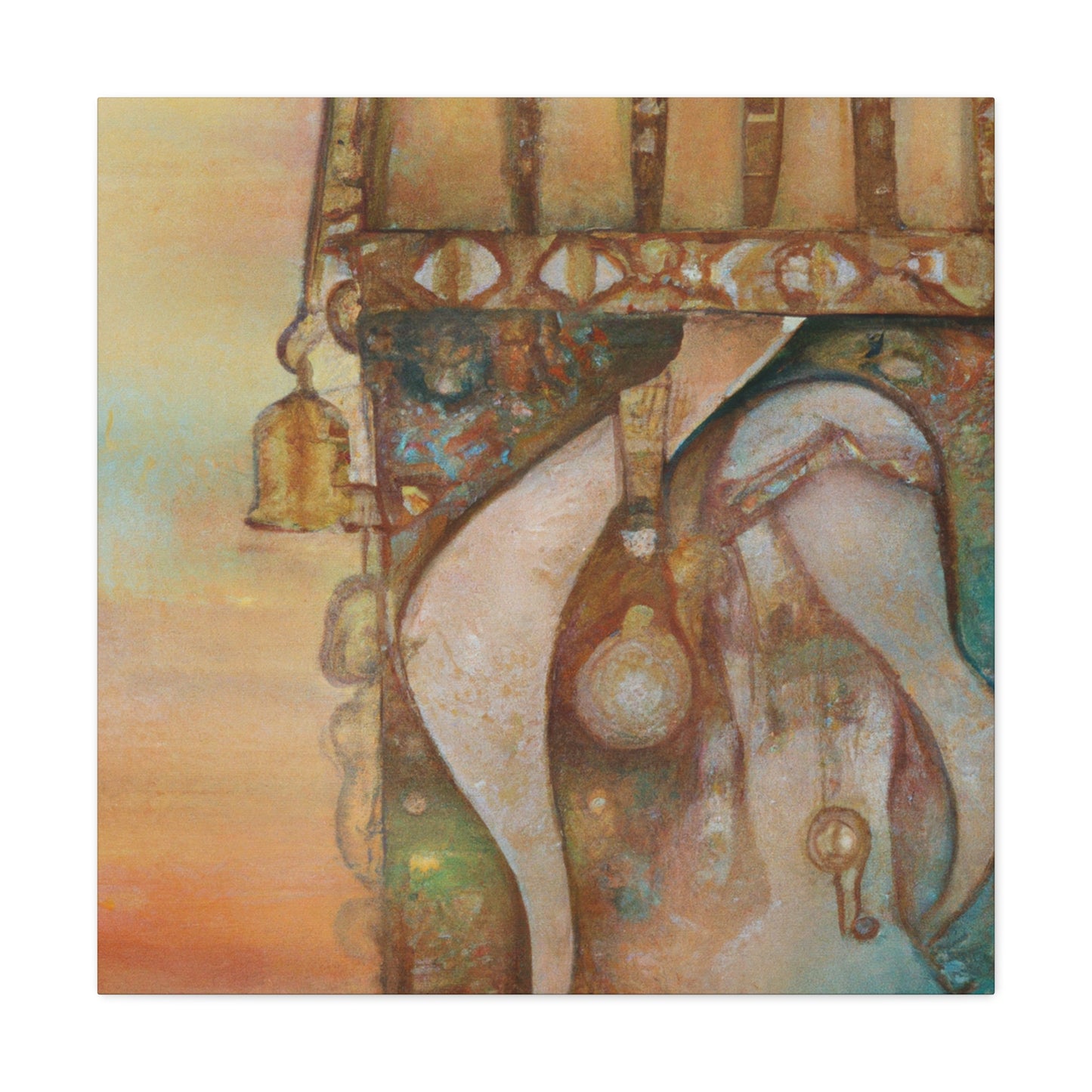 Manger in Steampunk Style - Canvas