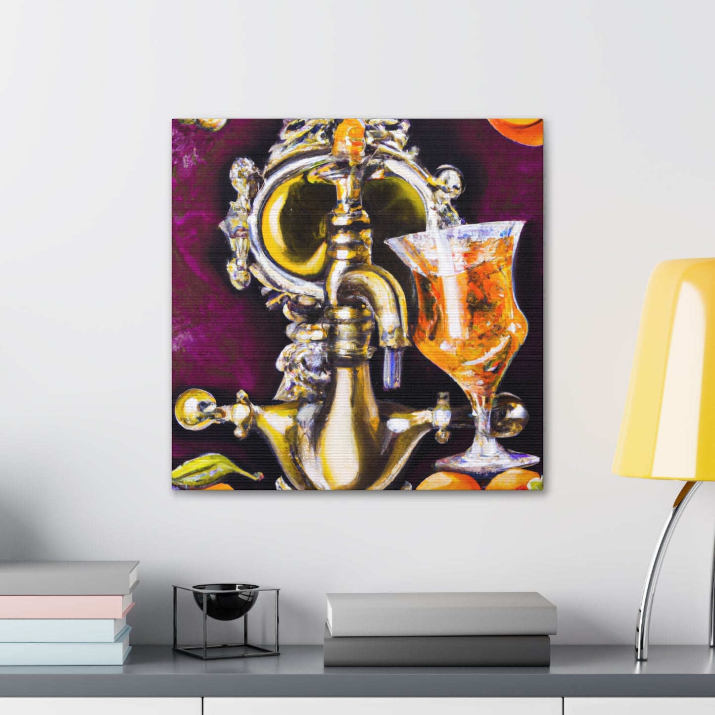 "Brewing Baroque Joy" - Canvas