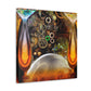 "Boozy Steampunk Bacchanal" - Canvas