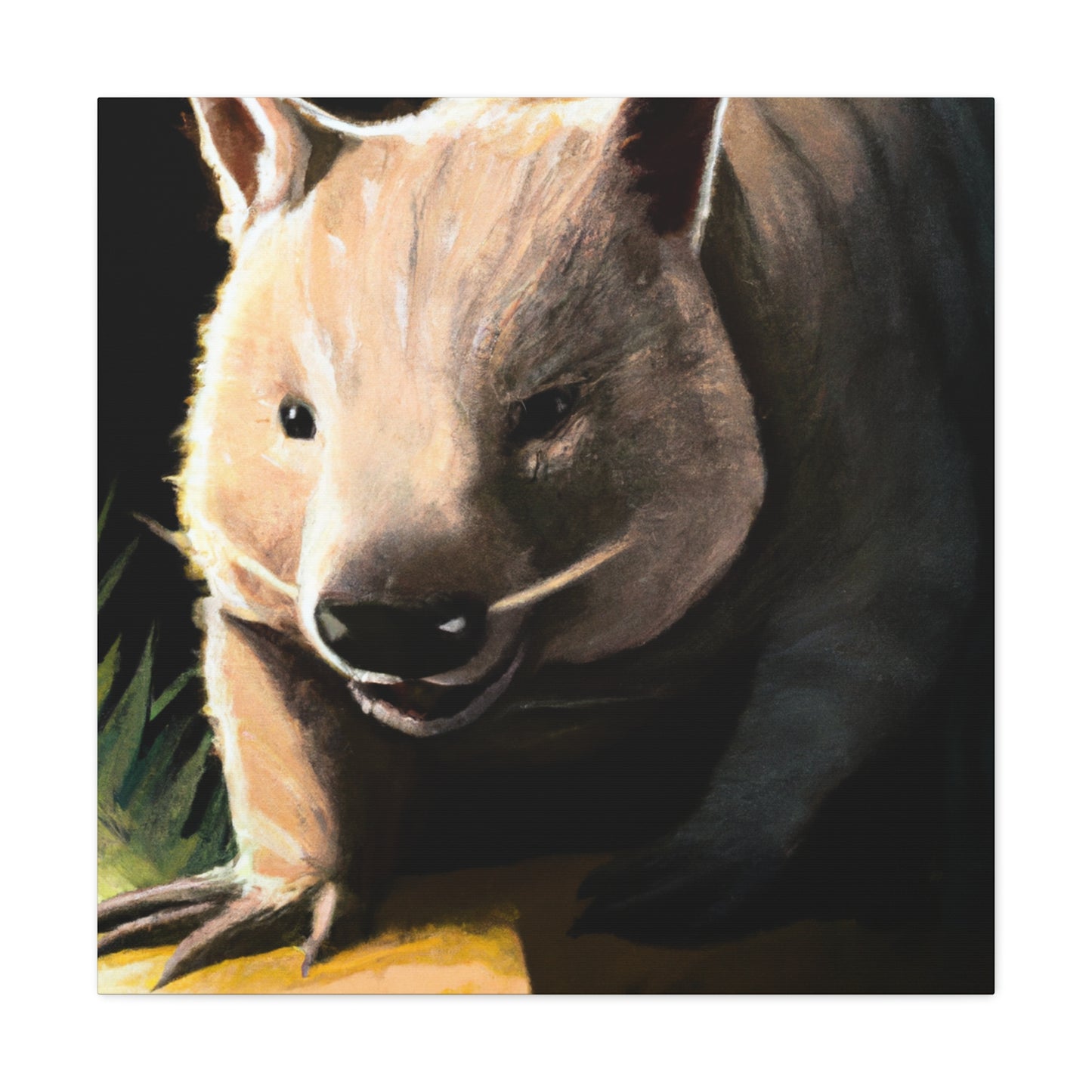 "Wombat in Art Deco" - Canvas