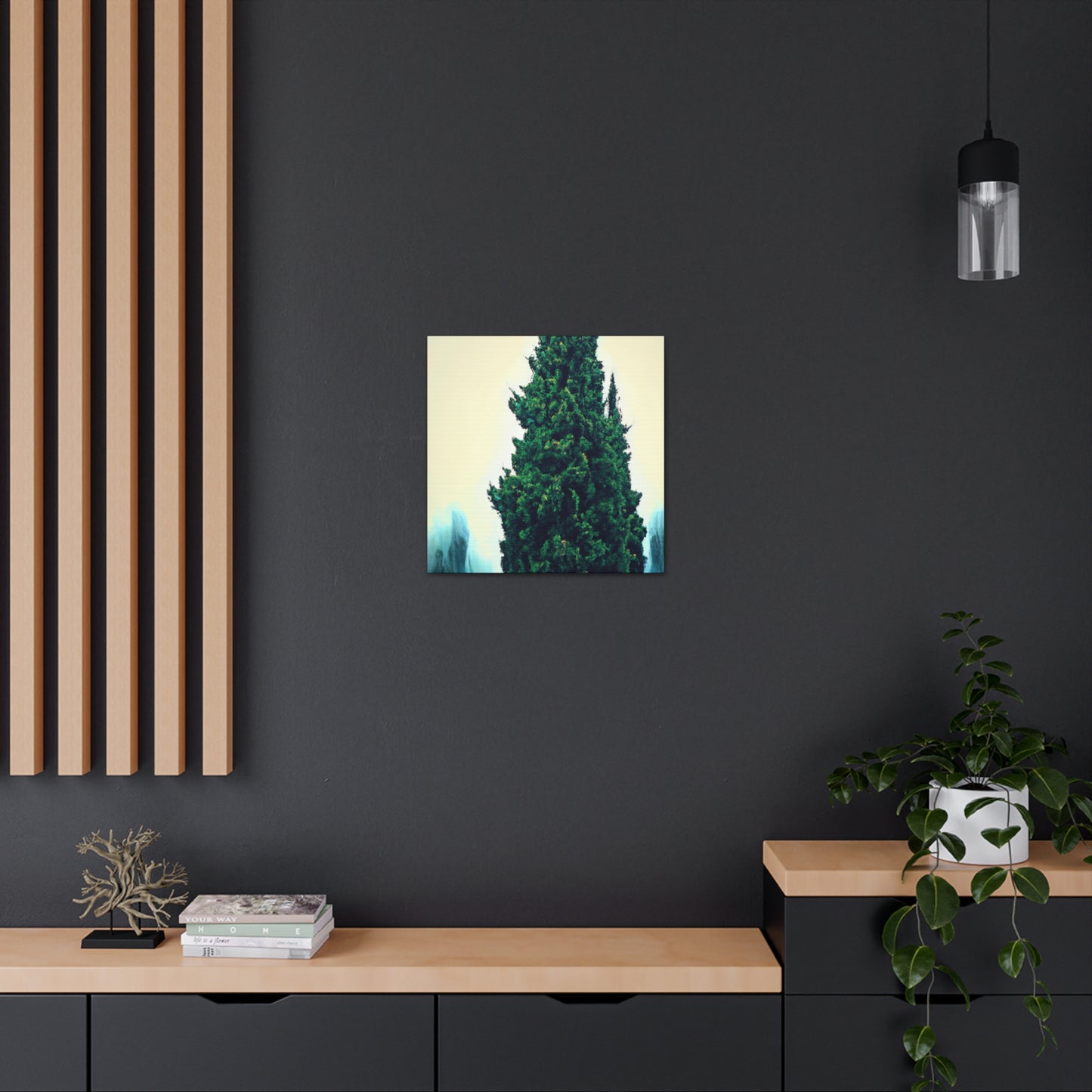 Cypress in Moonlight Shine - Canvas