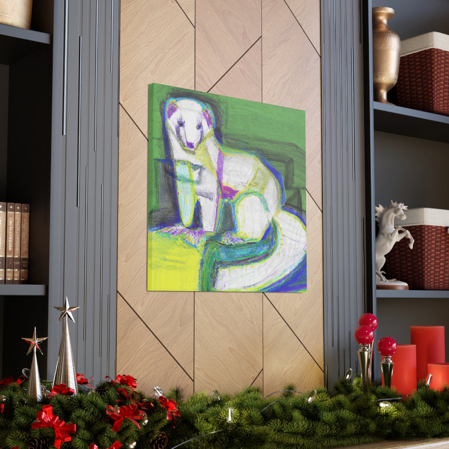 Ferret in Art Deco - Canvas