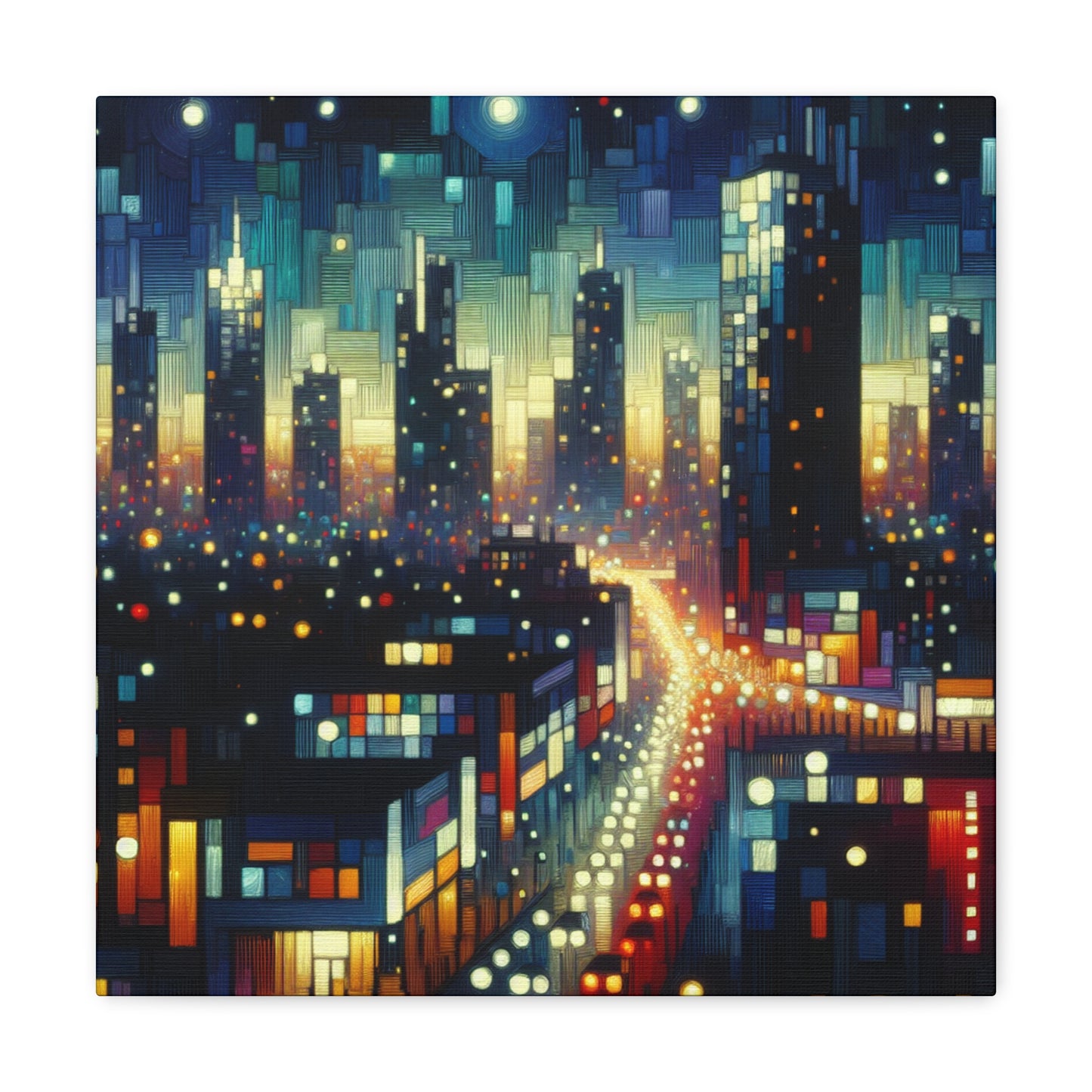 "Nightscape Luminescence" - Canvas