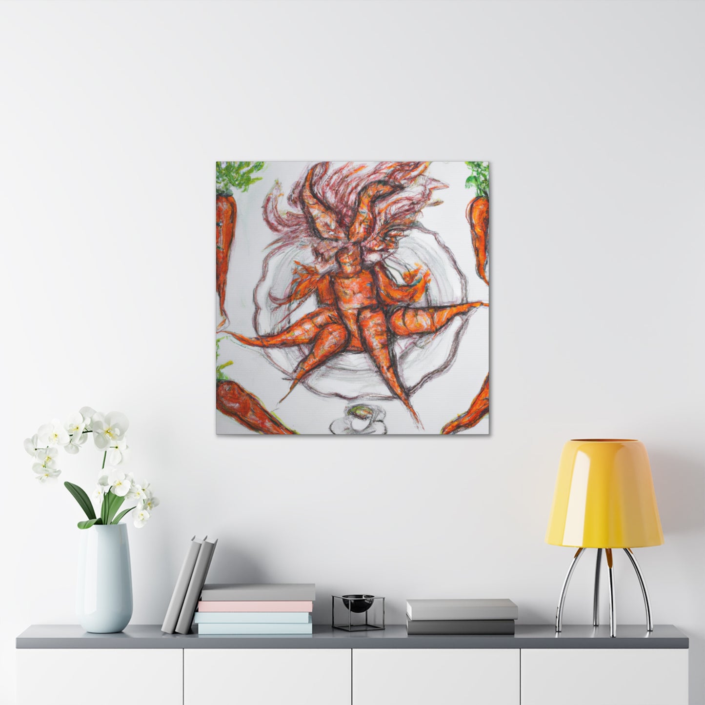 "Carrot Delightful Charm" - Canvas