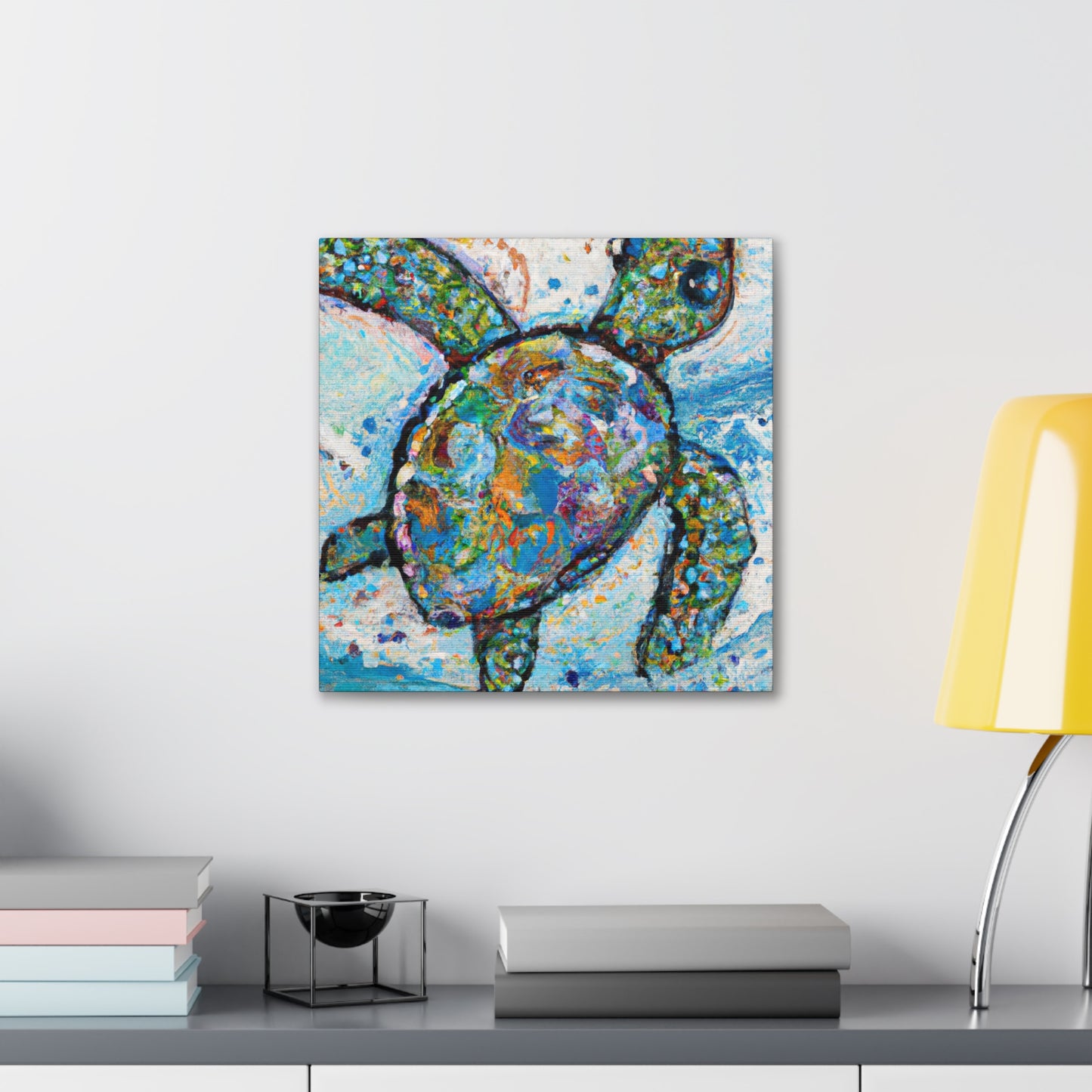 Sea Turtles at Dusk - Canvas