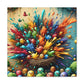 Feathered Fantasia: Avian Harmony - Canvas