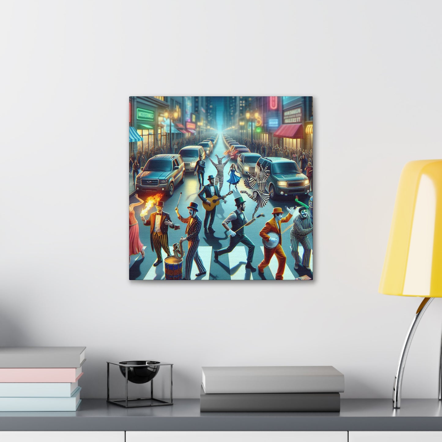 "Urban Enigma: Buskerscape" - Canvas