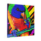 "Rainbow Lorikeet Flourish" - Canvas