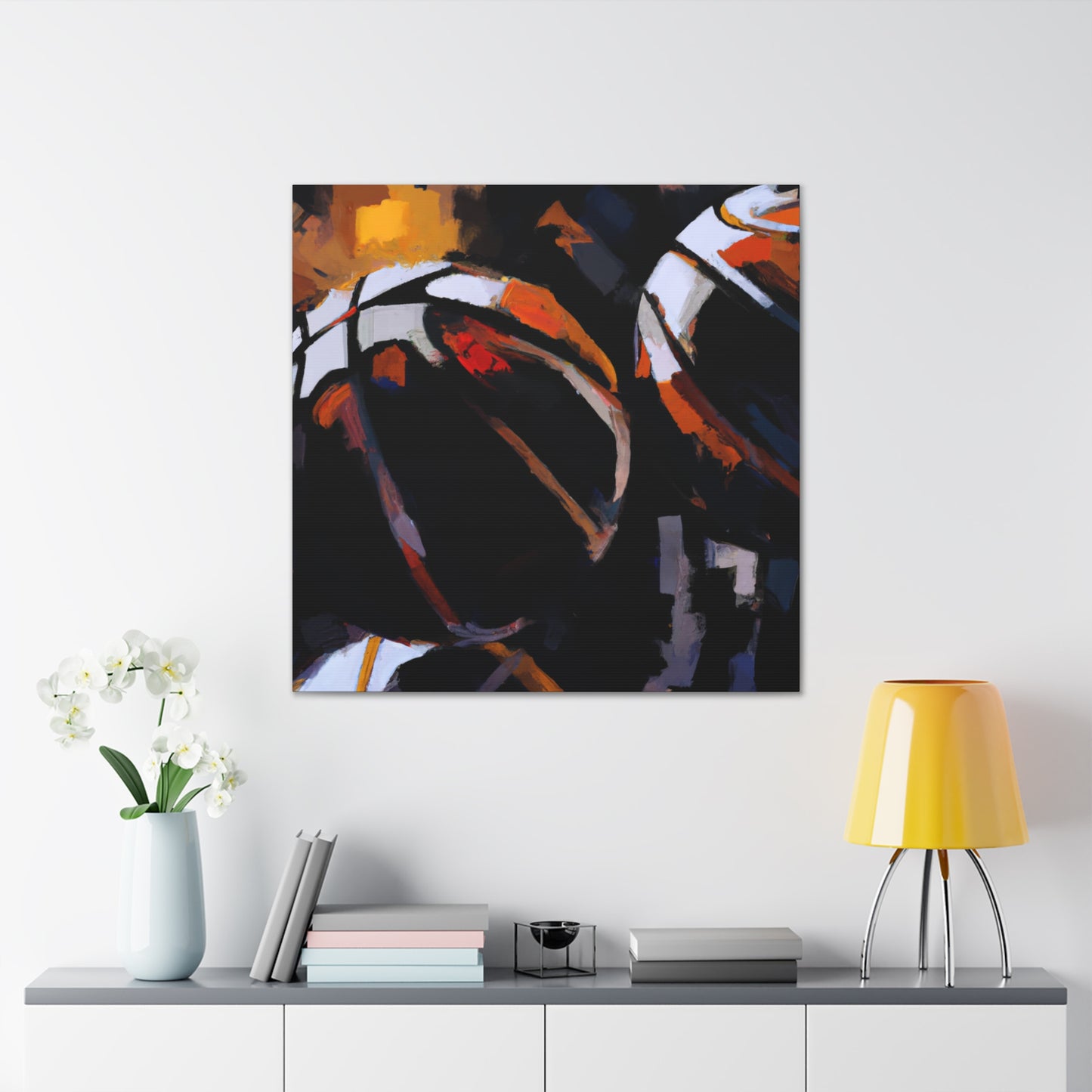 "Hoops and Color Palette" - Canvas