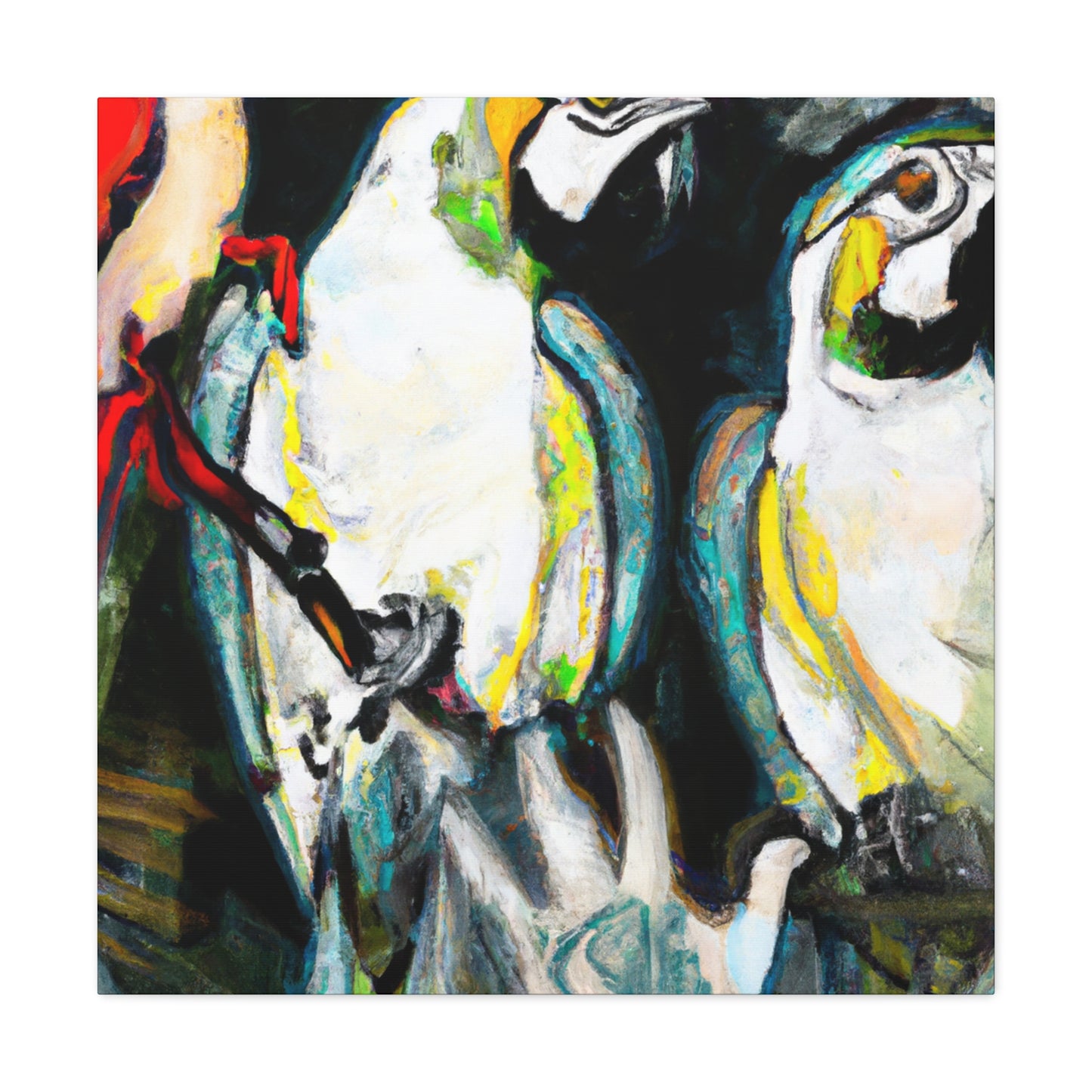 Macaw Brilliance Ablaze - Canvas