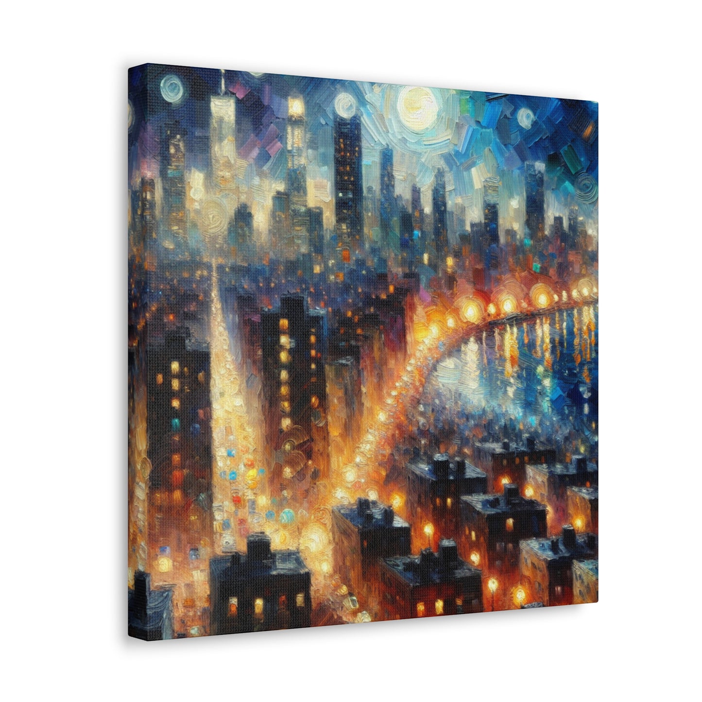 Nocturnal Urban Symphony - Canvas