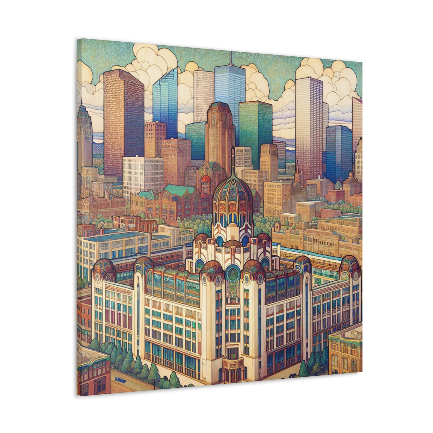 "Enchanted Mile-High Metropolis" - Canvas