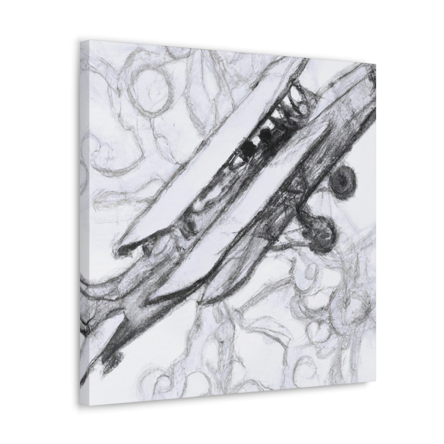 "Vintage Airplane Grandeur" - Canvas