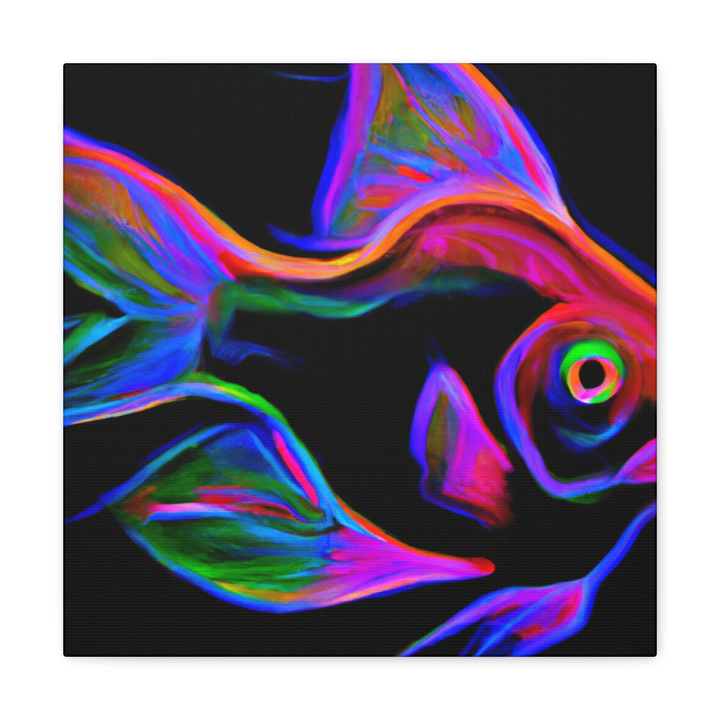 Bright Neon Tetra Glow - Canvas