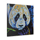 Panda in Neon colors - Canvas