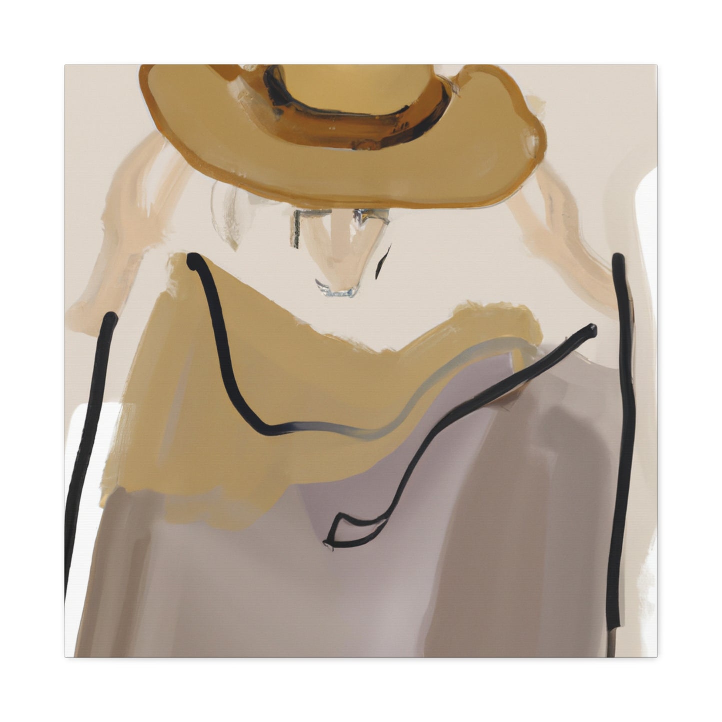 Cowboy Hat Reflection - Canvas