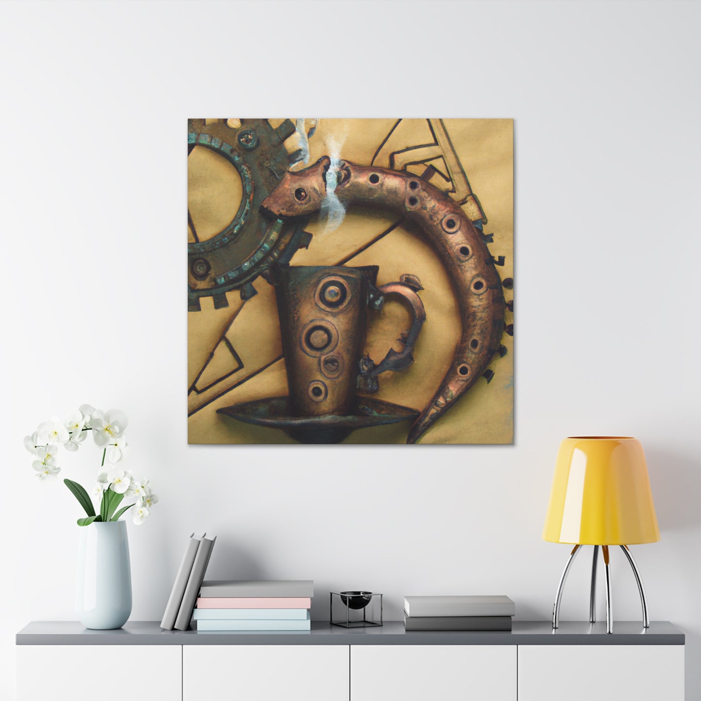 "Caffeinated Retro Futurism" - Canvas