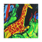 Giraffe in Abstract Forms - Canvas