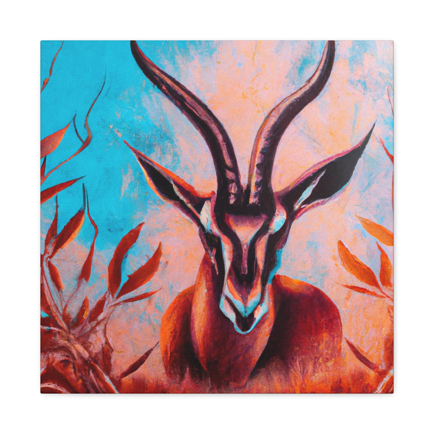 Antelope in Hyperrealism - Canvas