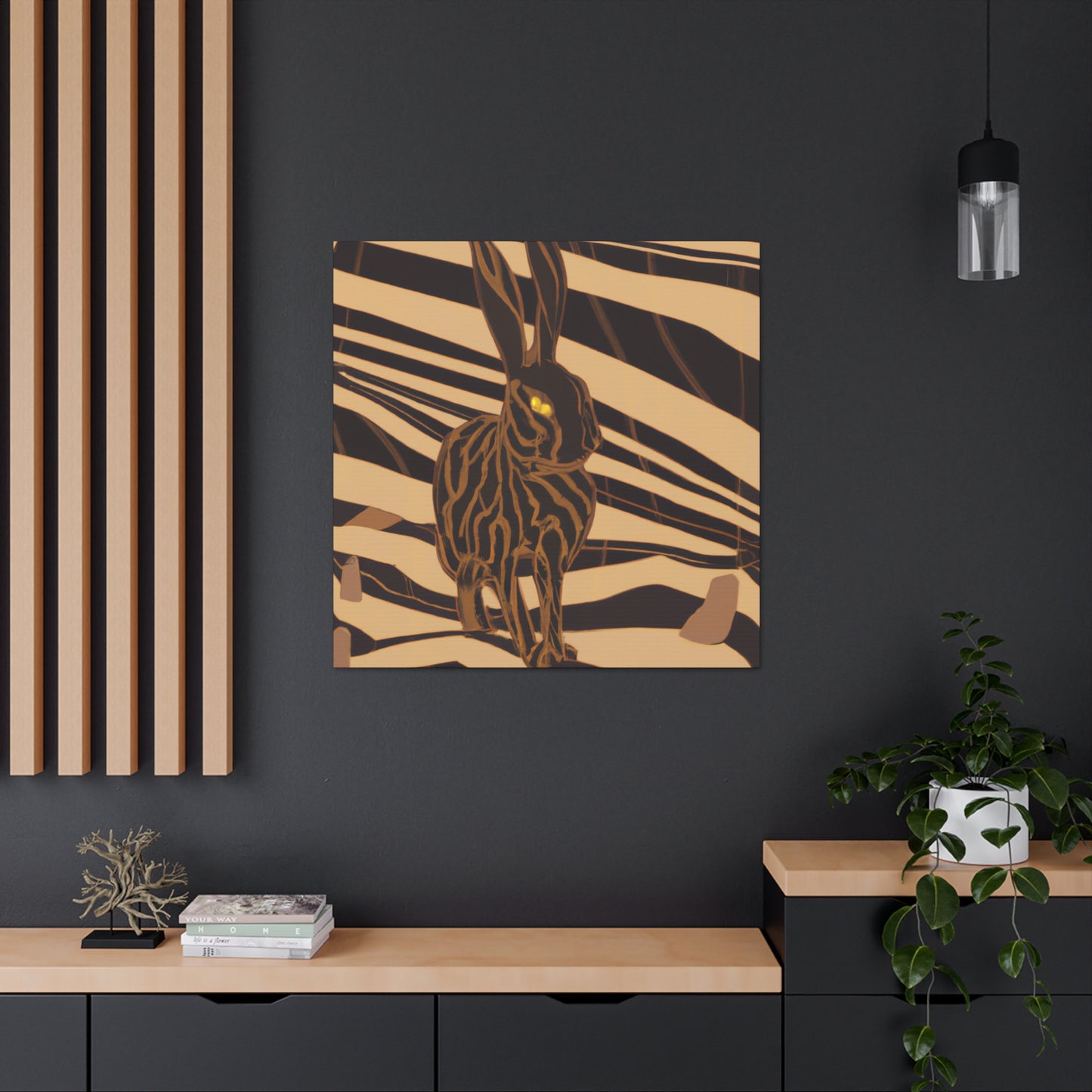 Jackrabbit in Deco - Canvas