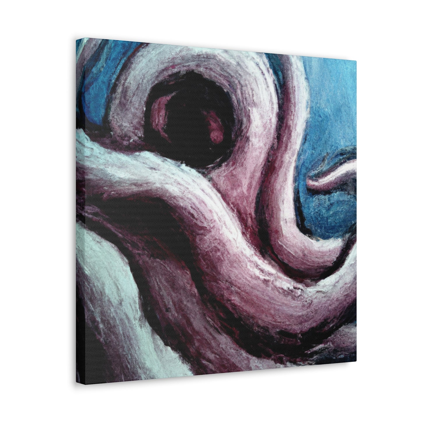 Octopus in Abstract Space - Canvas