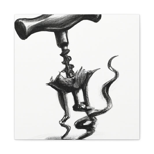 "Corkscrew's Coiled Form" - Canvas