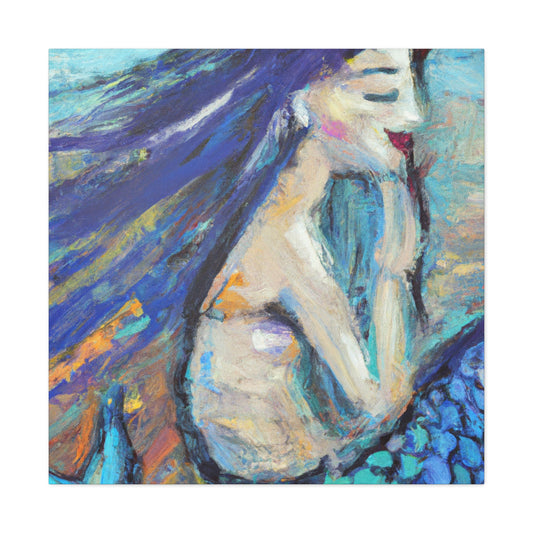 Mermaids in Moonlight - Canvas