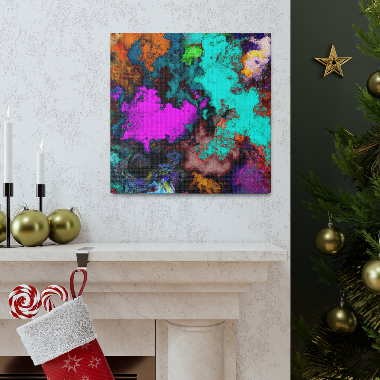 Radiating Hues Melody - Canvas