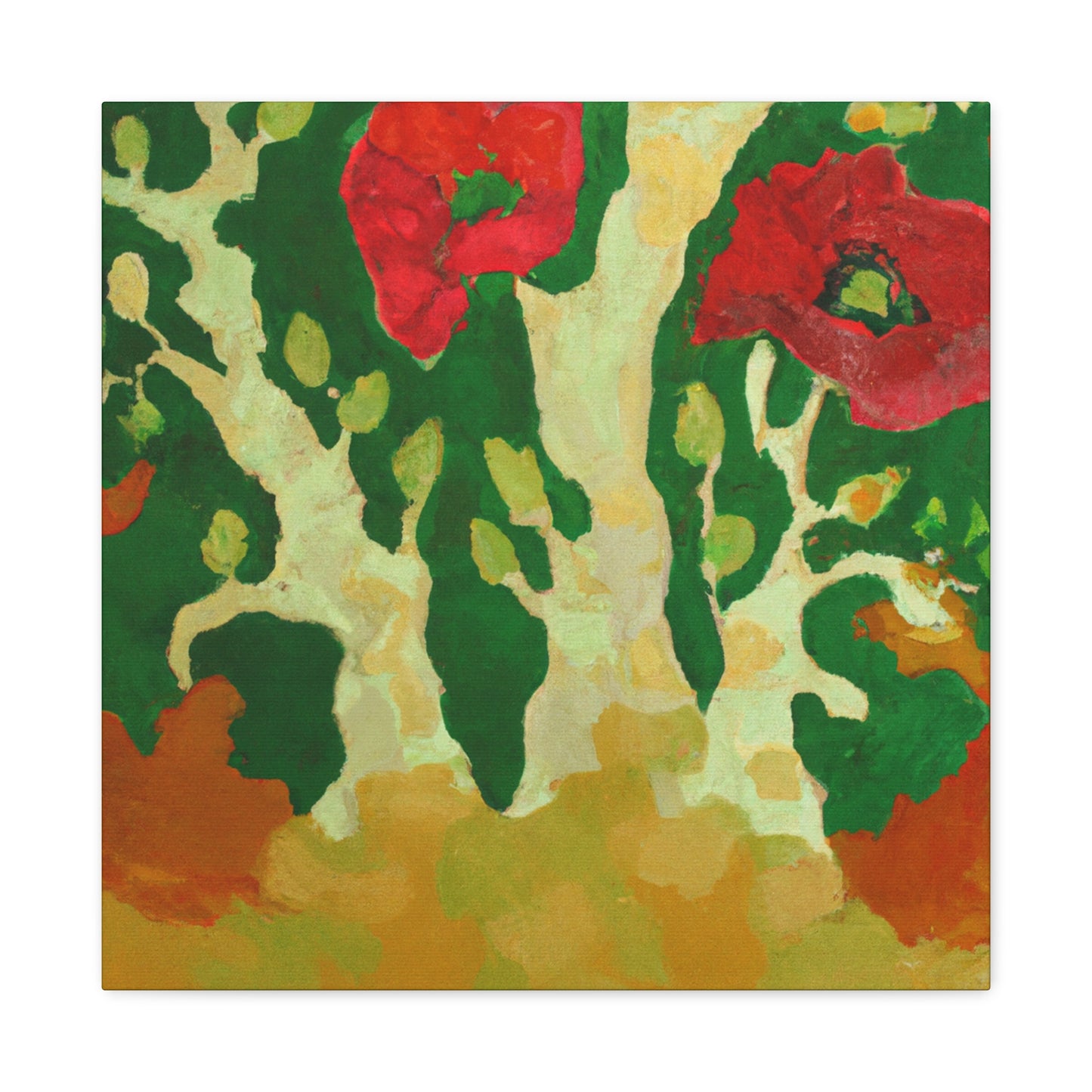 Poppies in Moonlight - Canvas