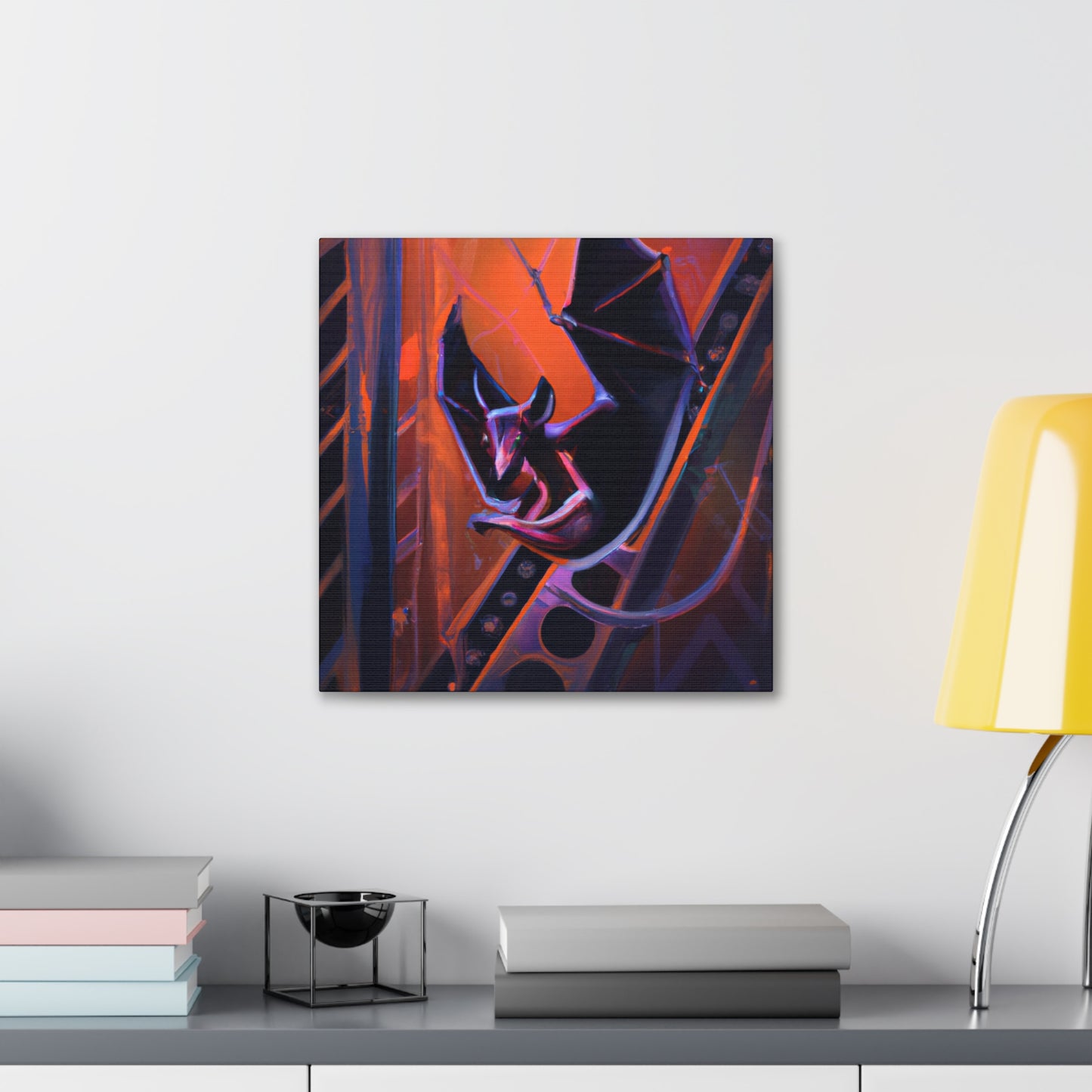 The Indian Flying Fox is a popular Art Deco design from the 1920s. It features sleek, streamlined forms and decorative motifs such as stylized animal heads and wings. It has a distinctively modern feel that has inspired many modern architects - Canvas