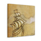 "Ship at Dusk Horizon" - Canvas