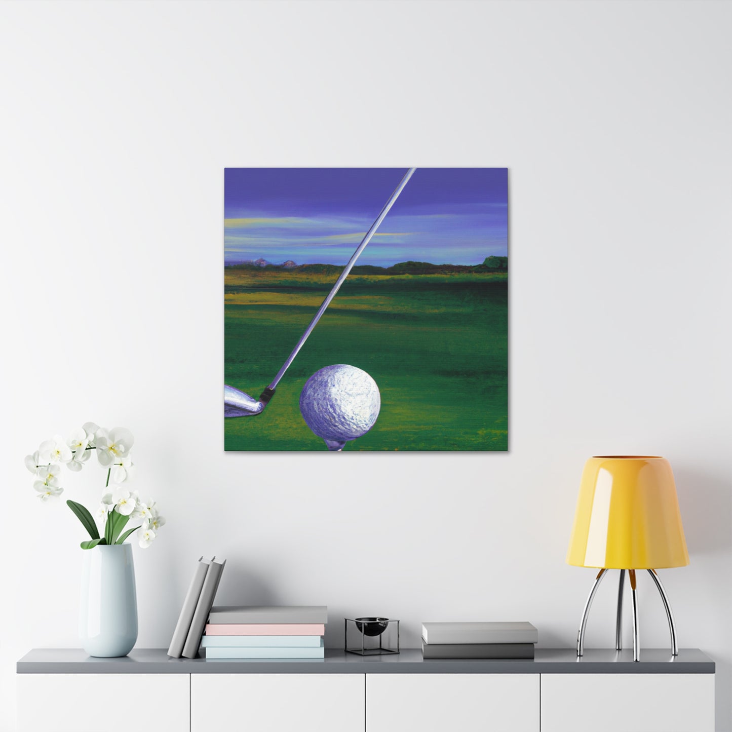 Golfing in Sunshine - Canvas