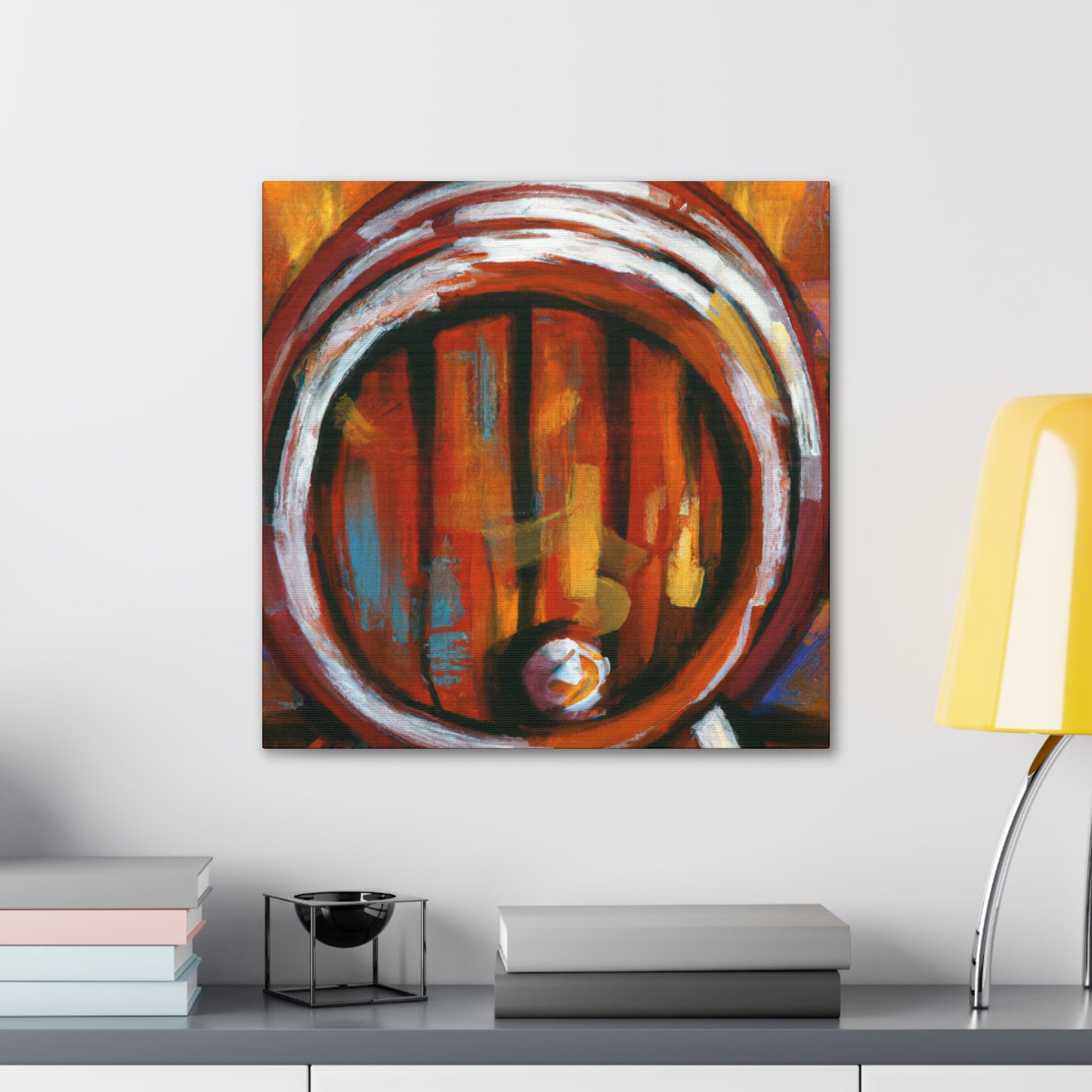 "Whisky Barrel Reflection" - Canvas