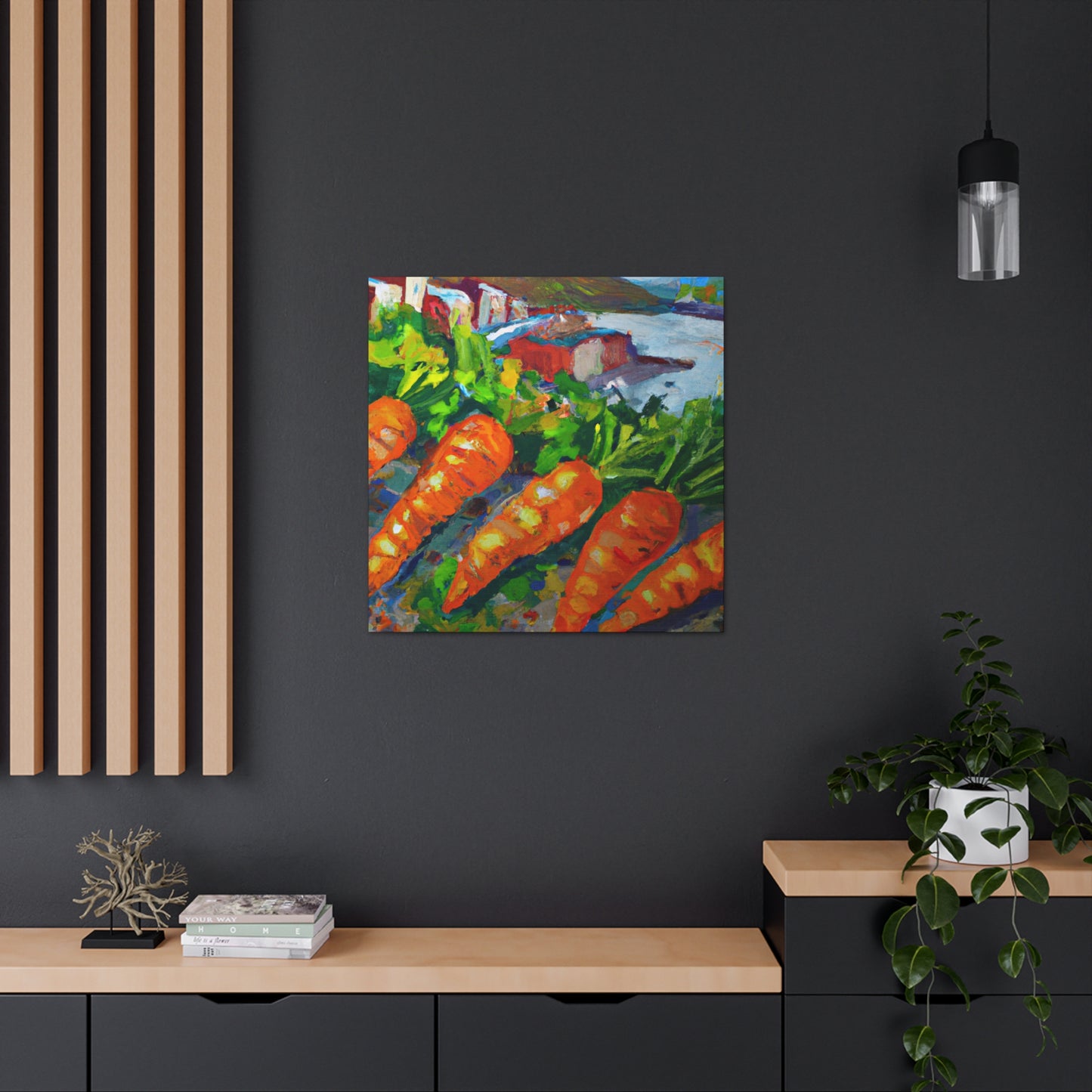 Carrots in Impressionism - Canvas