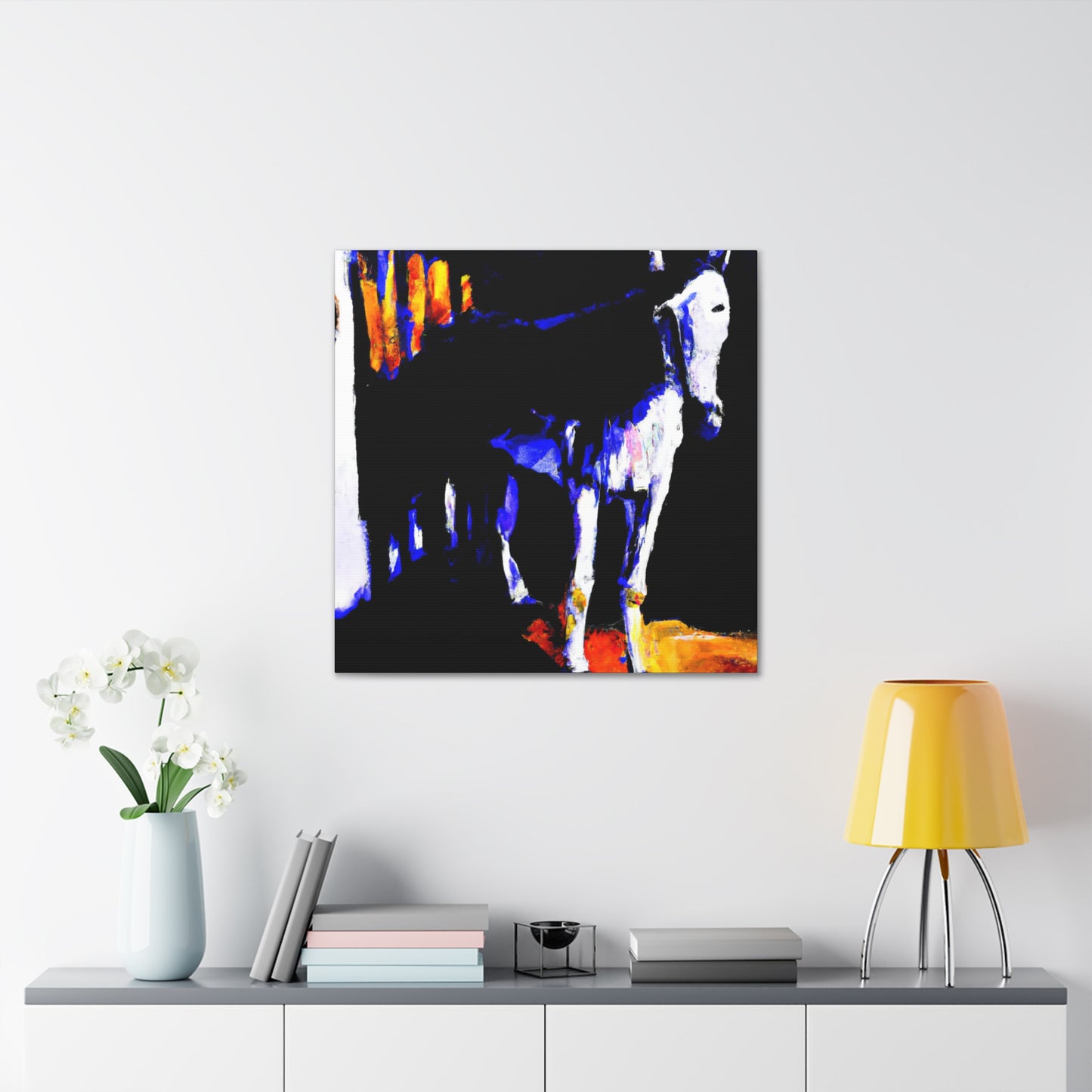 Mule in Motion Abstract - Canvas